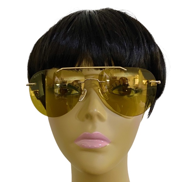 GUCCI 60mm aviator sunglasses
